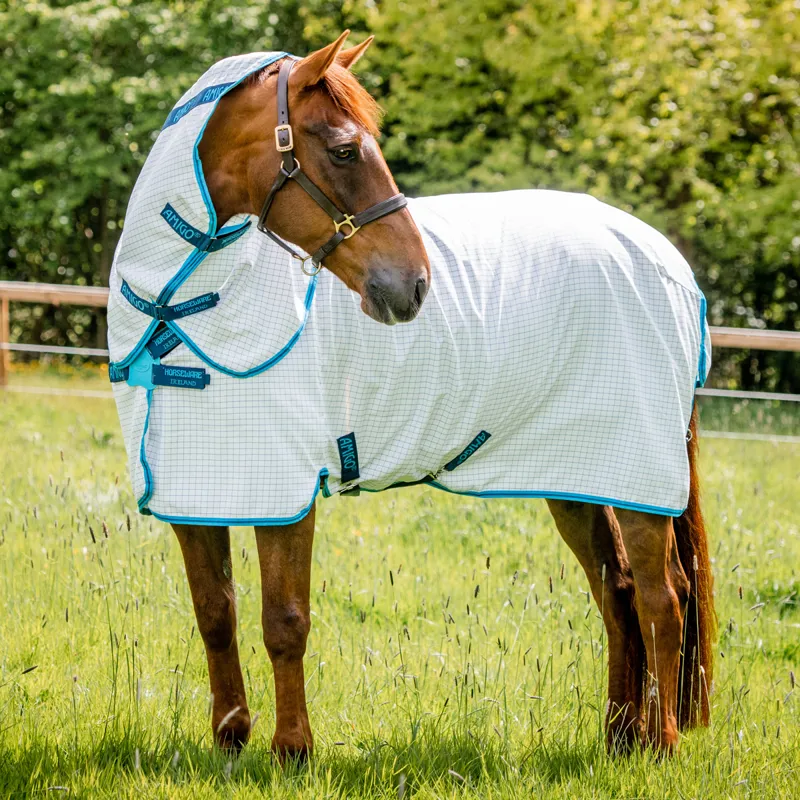 Amigo Aussie Allrounder Disc Closure Summer Turnout - Navy Check