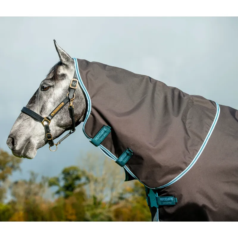 Amigo Bravo 12 Plus 0g Lite Disc Front Turnout Rug - Excalibur/Aqua-3