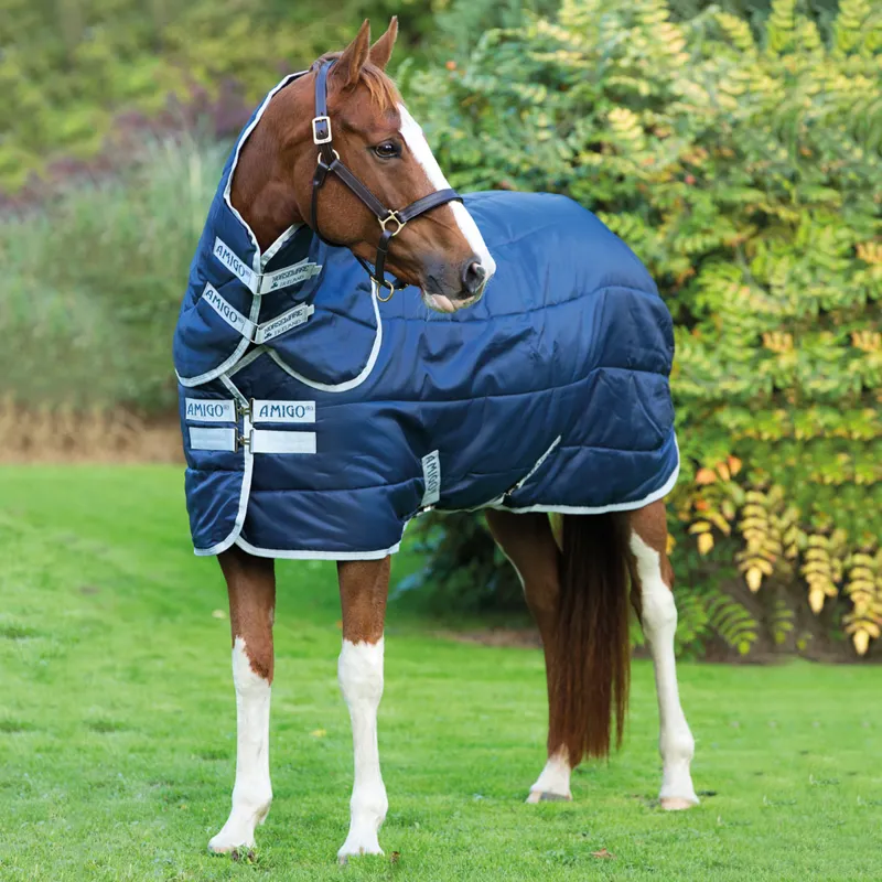 Amigo Insulator Plus Medium 200g Stable Rug - Navy/Silver
