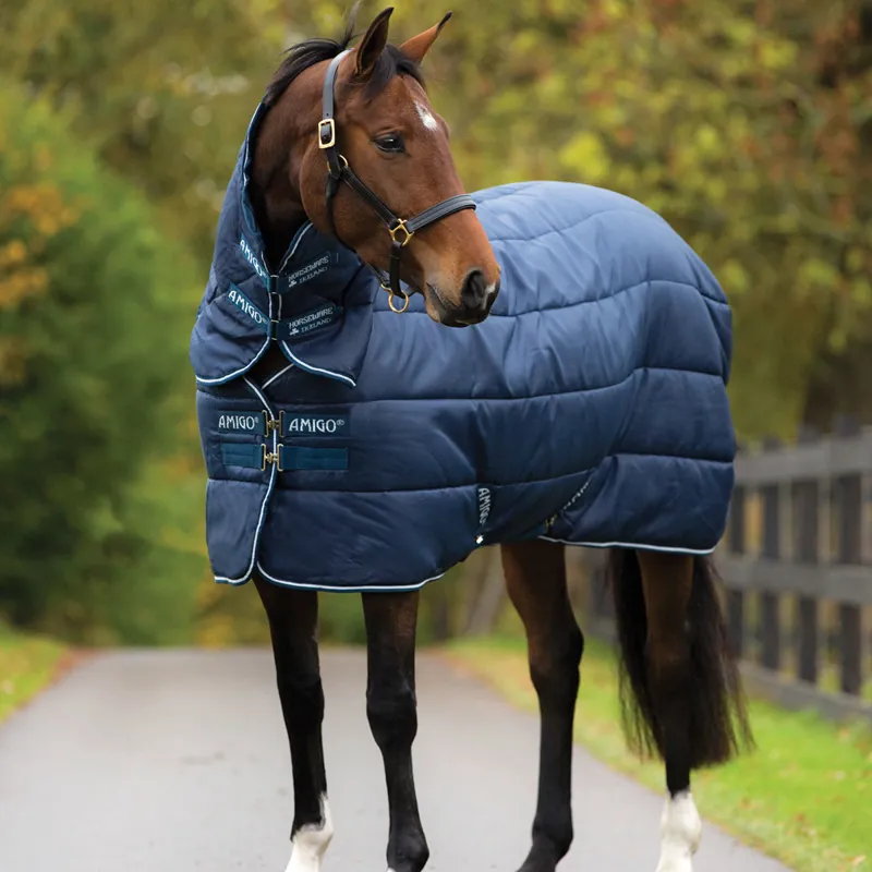 Amigo Insulator Plus Heavy 350g Stable Rug - Navy/White