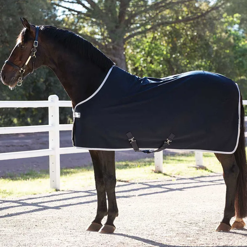 Amigo Jersey Cooler Rug - Navy/Silver