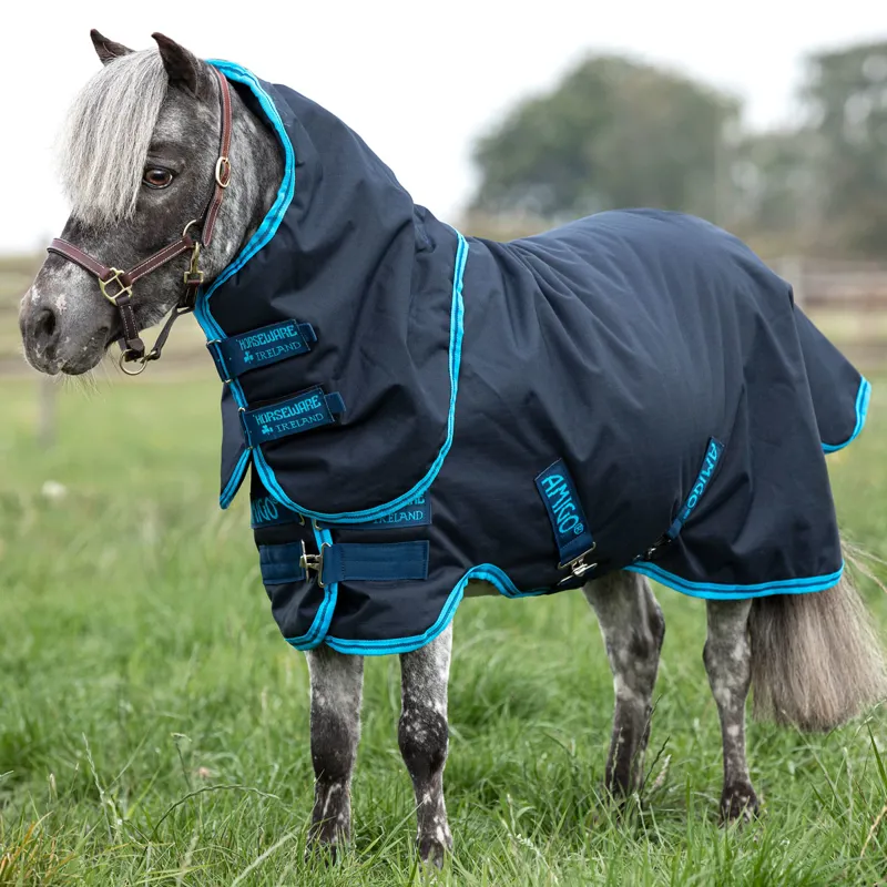 Amigo Petite Hero 6 Ripstop Plus 200g Pony Turnout Rug - Navy