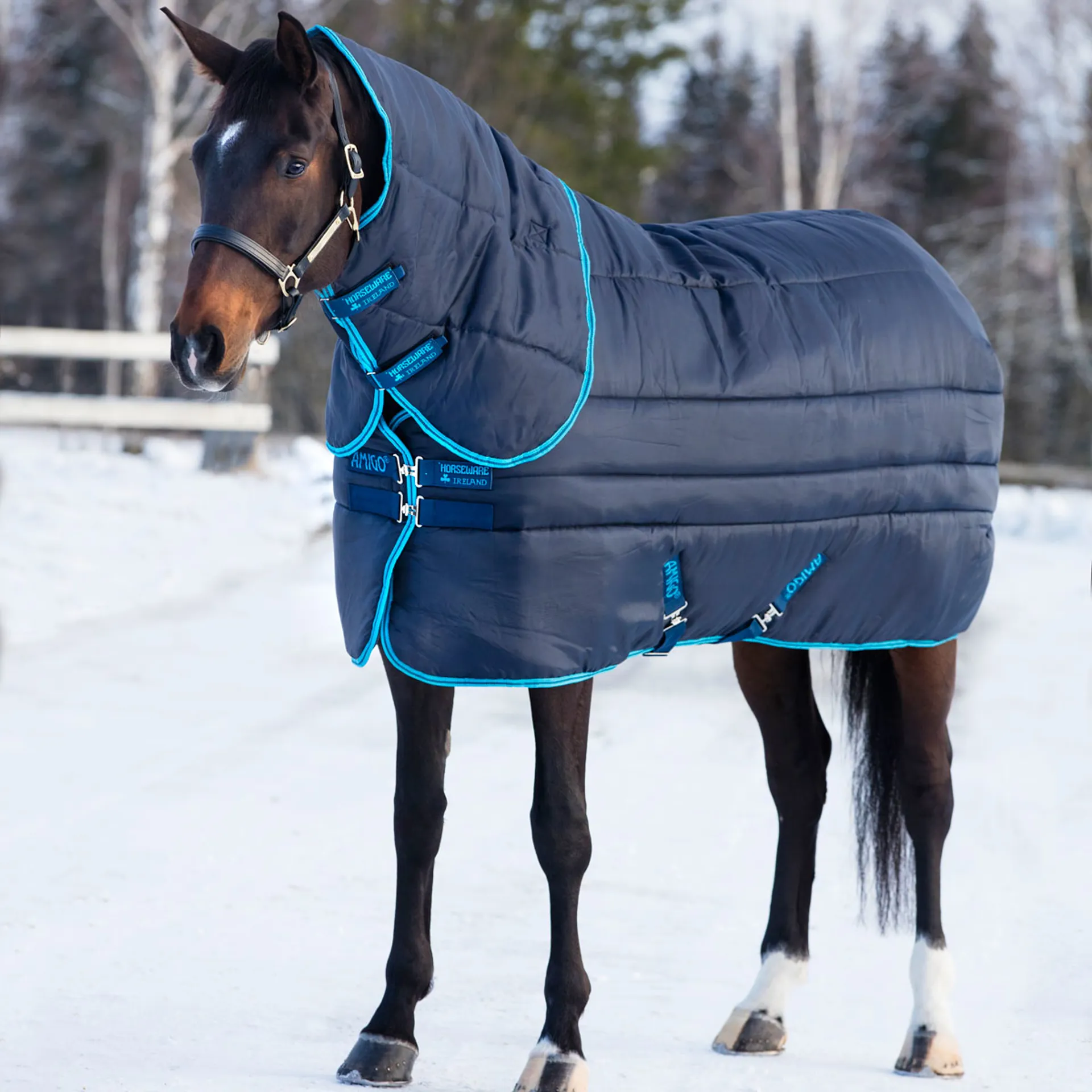 Amigo Bug Rug XL Plus, Azure Blue/Navy &Electric Blue, 140