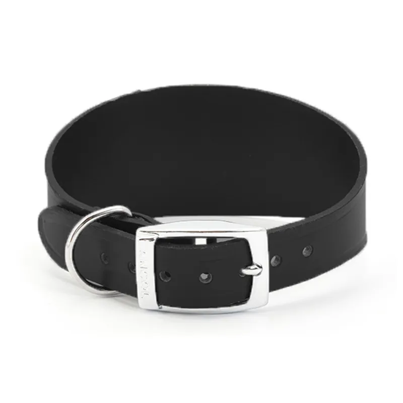 Ancol Greyhound Leather Collar Black 19in