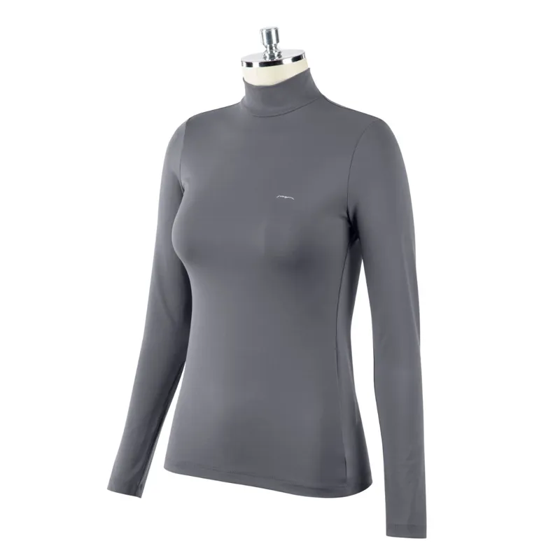 Animo Dullip Ladies Turtleneck Top - Chinchilla Grey