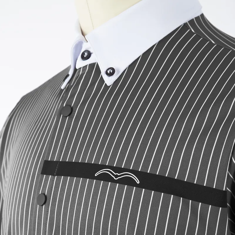 Animo Oleandro Mens Long Sleeve Competition Shirt - Chinchilla Grey-1