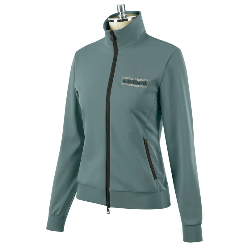 Animo Liquirizia Ladies Sweat Jacket - Giada Green