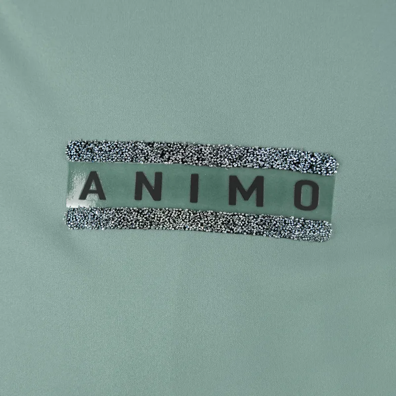 Animo Liquirizia Ladies Sweat Jacket - Giada Green-1