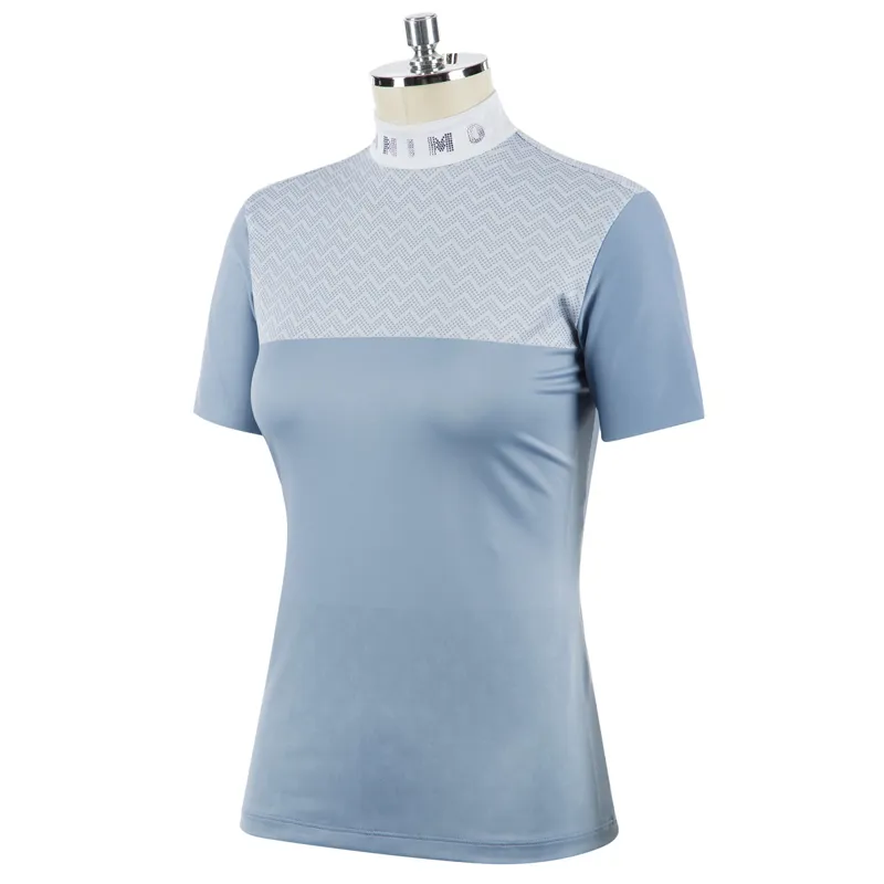 Animo Barnas Ladies Short Sleeve Competition Shirt - Nettuno Blue