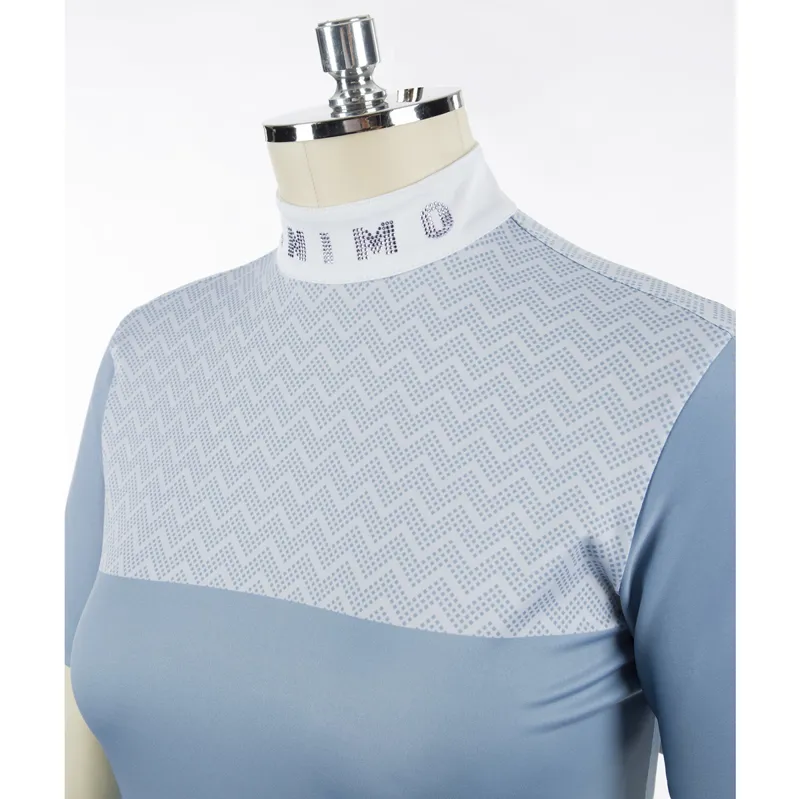 Animo Barnas Ladies Short Sleeve Competition Shirt - Nettuno Blue-2