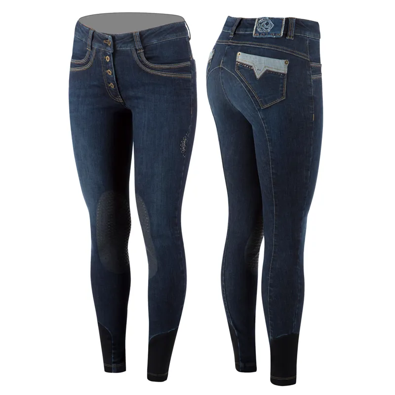 Animo Nattik Knee Grip Ladies Breeches - 527J Jeans