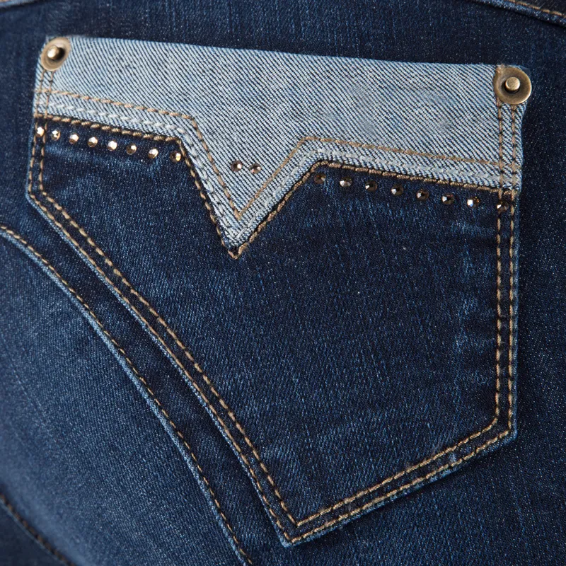 Animo Nattik Knee Grip Ladies Breeches - 527J Jeans-1