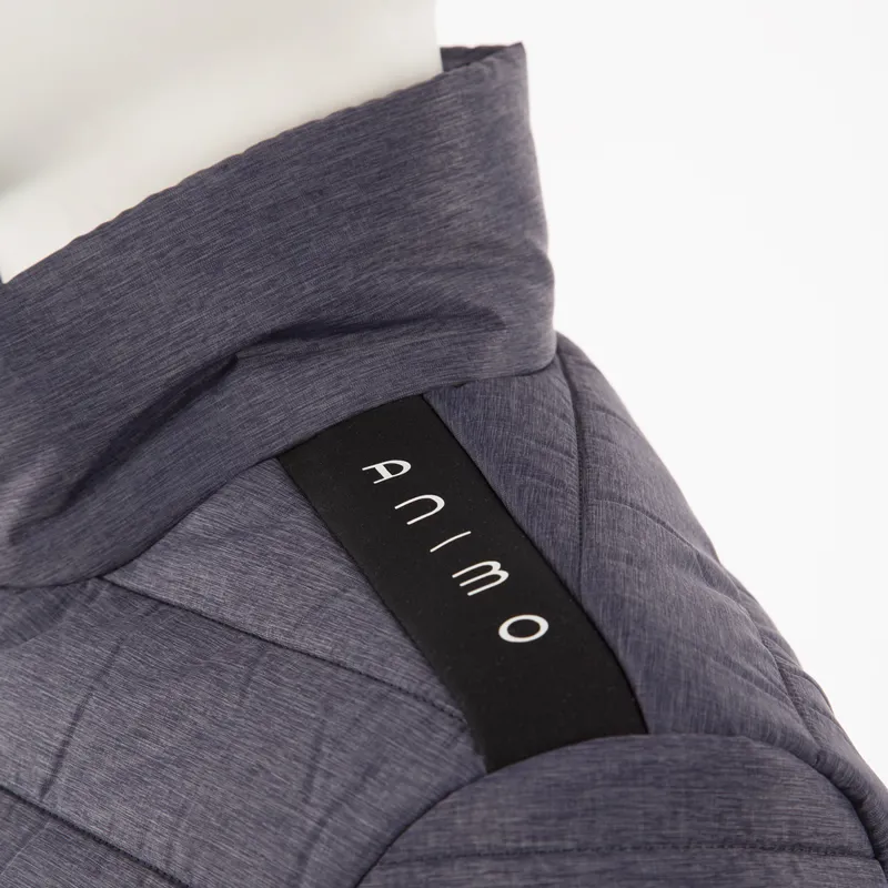 Animo Ilir Junior Boys Quilted Jacket - Blu Melange-2