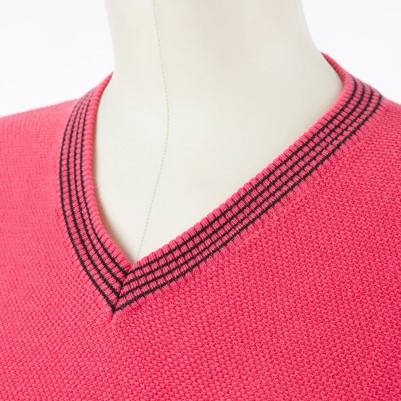 Animo Solima Ladies V-Neck Sweater - Begonia Pink-3