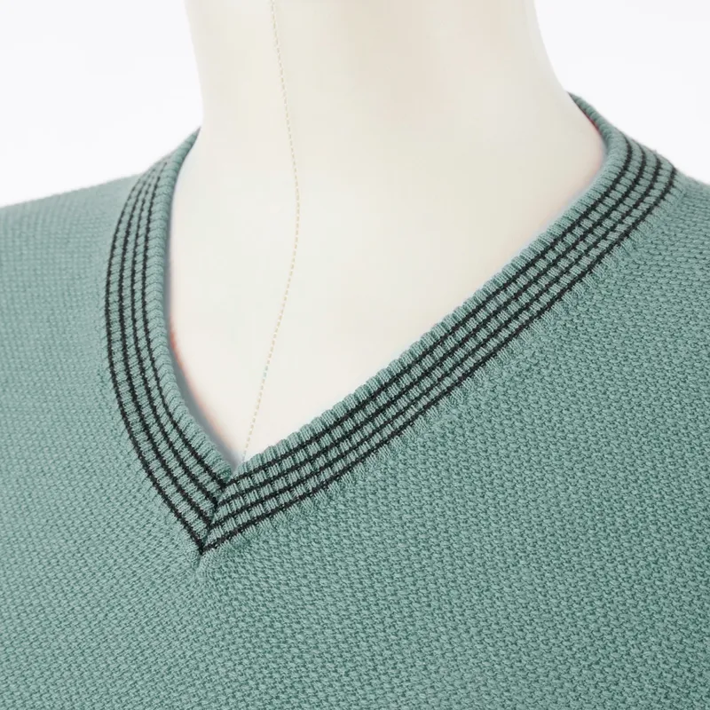 Animo Solima Ladies V-Neck Sweater - Giada Green-2