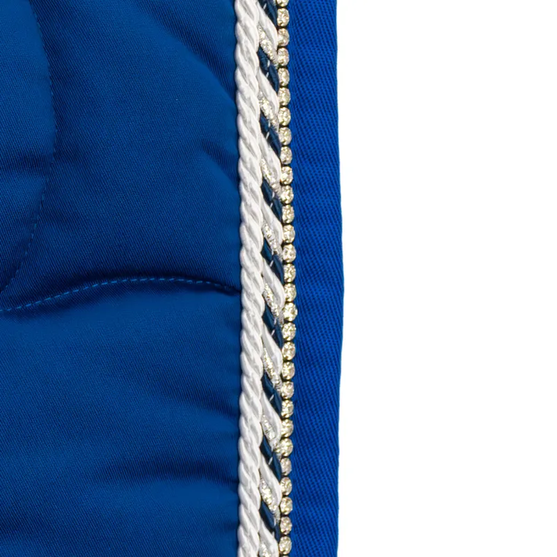 Anna Scarpati Quadro Saddlecloth - Bluette/White/Silver Blue/Crystal-1