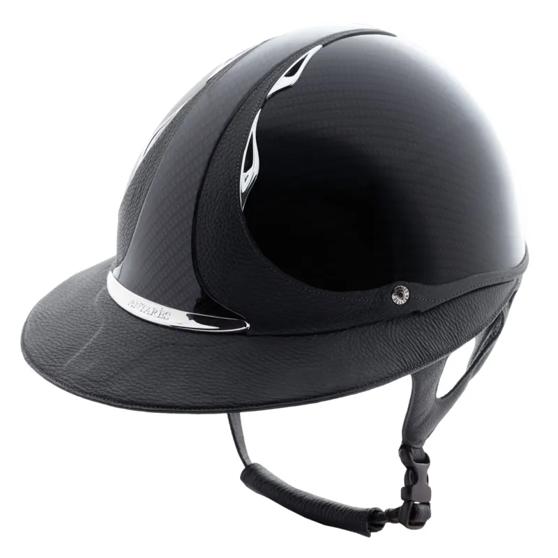 Antares Premium Eclipse Glossy Riding Hat - Carbon