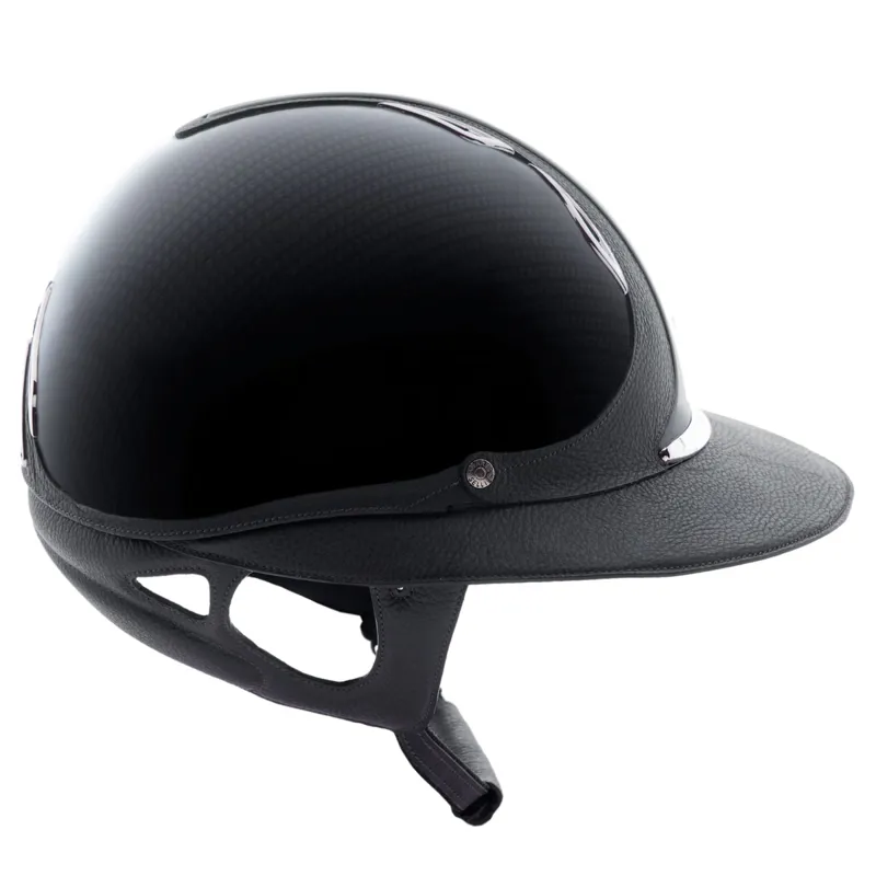 Antares Premium Eclipse Glossy Riding Hat - Carbon-2