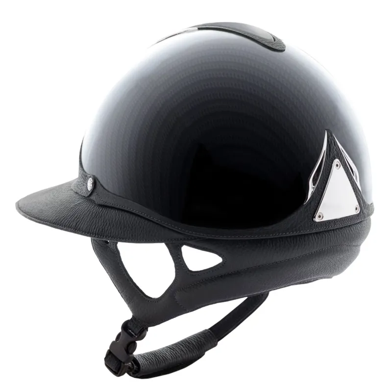 Antares Premium Eclipse Glossy Riding Hat - Carbon-3