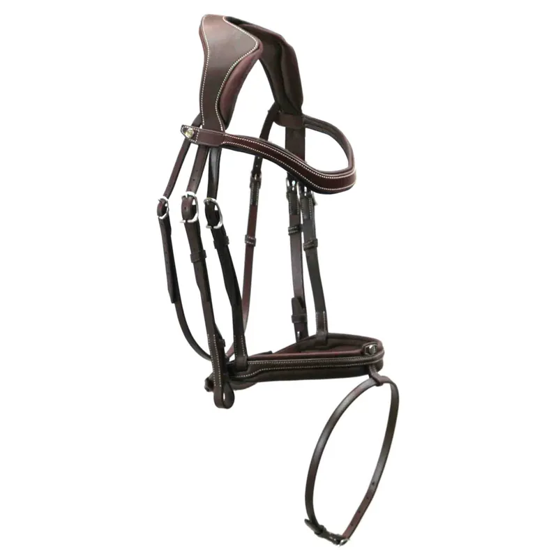 Antares Precision Comfort Noseband Bridle - Brown-1