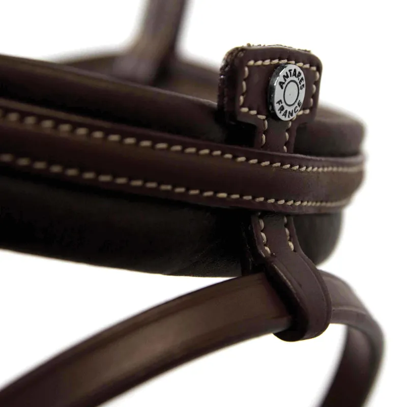 Antares Precision Comfort Noseband Bridle - Brown-2