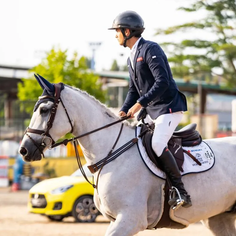 Antares Precision Comfort Noseband Bridle - Brown-5