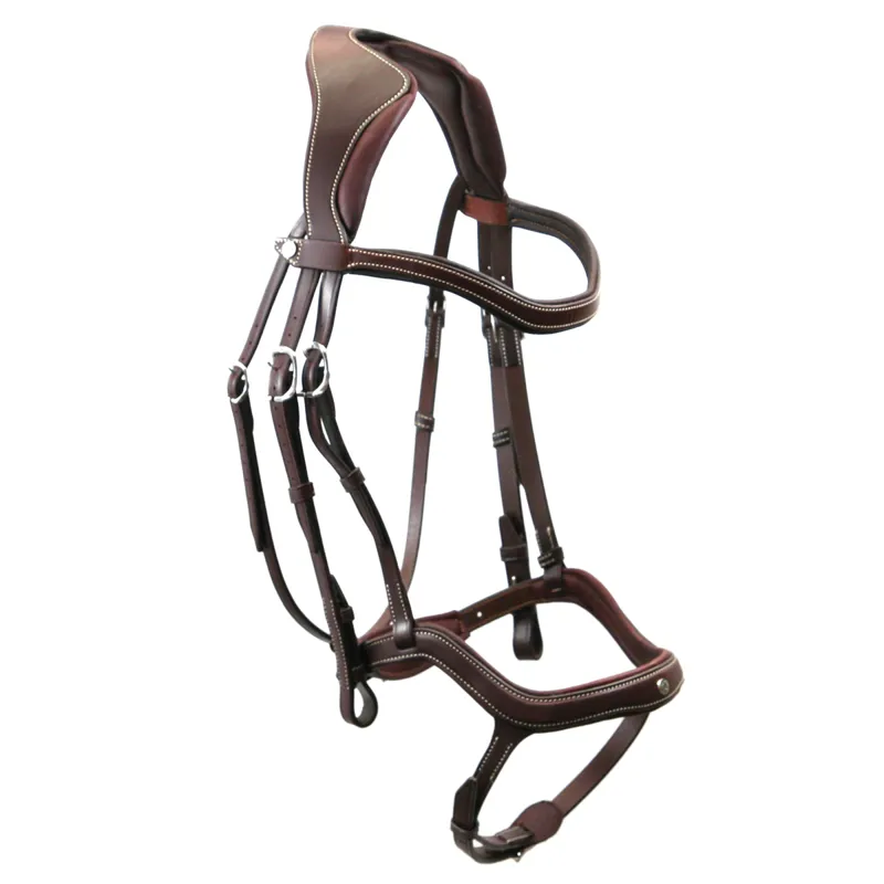 Antares Precision Y Noseband Bridle - Brown-1