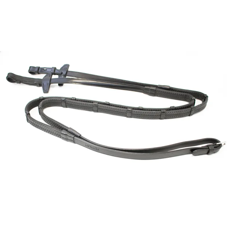 Antares Precision Rubber Continental Reins - Black