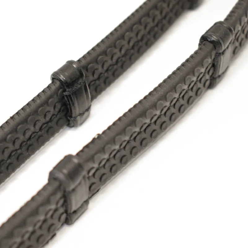Antares Precision Rubber Continental Reins - Black-1