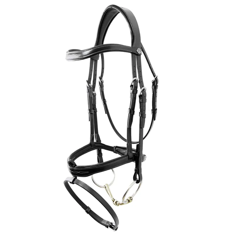 Antares Signature Flash Noseband Bridle - Black