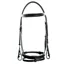 Dever Ascot Padded Flash Bridle - Black