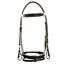 Dever Ascot Padded Flash Bridle - Brown