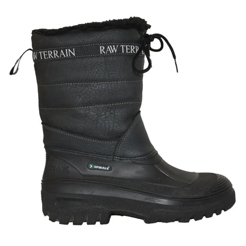 Aquarius Raw Terrain Fleece Lined Boots - Black-1