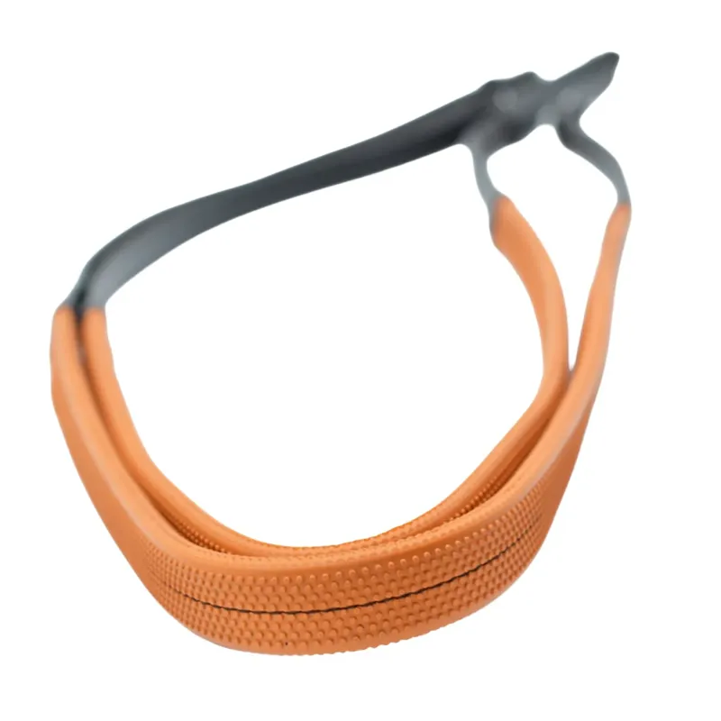 Dever Ascot National Hunt Race Rubber Reins - Black/Orange