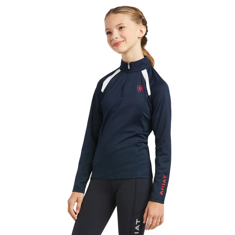 Ariat Sunstopper 2.0 Junior Girls Base Layer Top - Team
