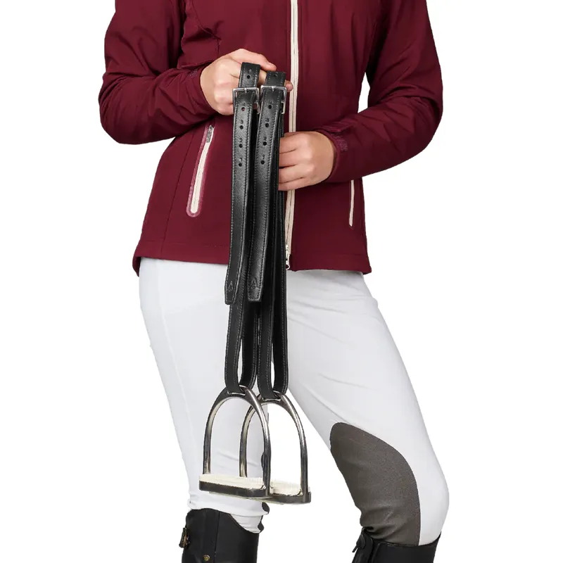 Arena Stirrup Leathers - Black-2