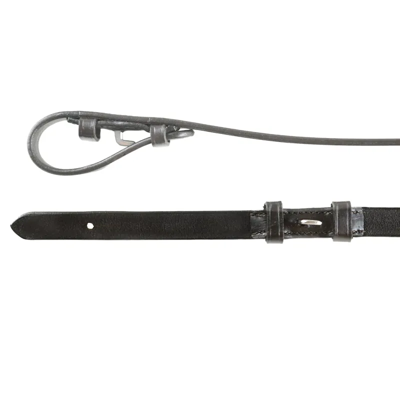 Dever Ascot Rubber Grip Reins - Black-3
