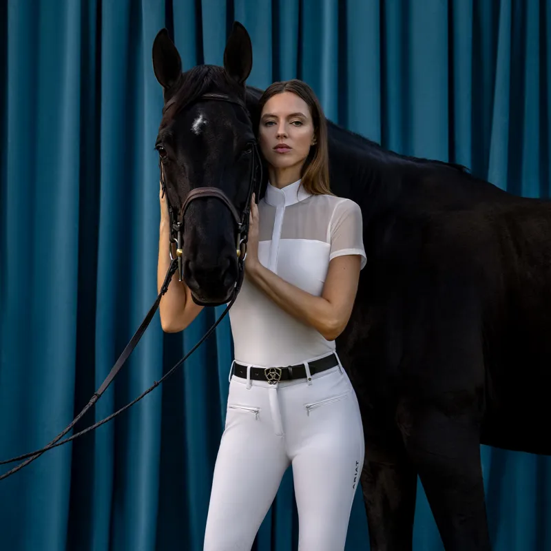 Ariat Allure Womens Show Shirt - White-5