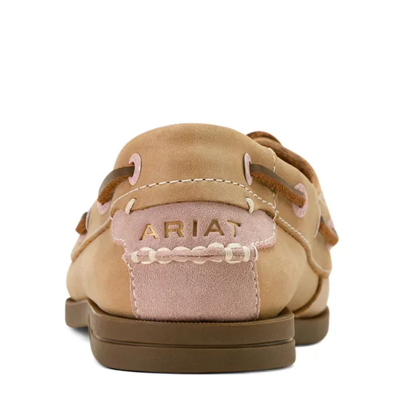 Ariat Antigua Womens Deck Shoe - Natural Tan-3
