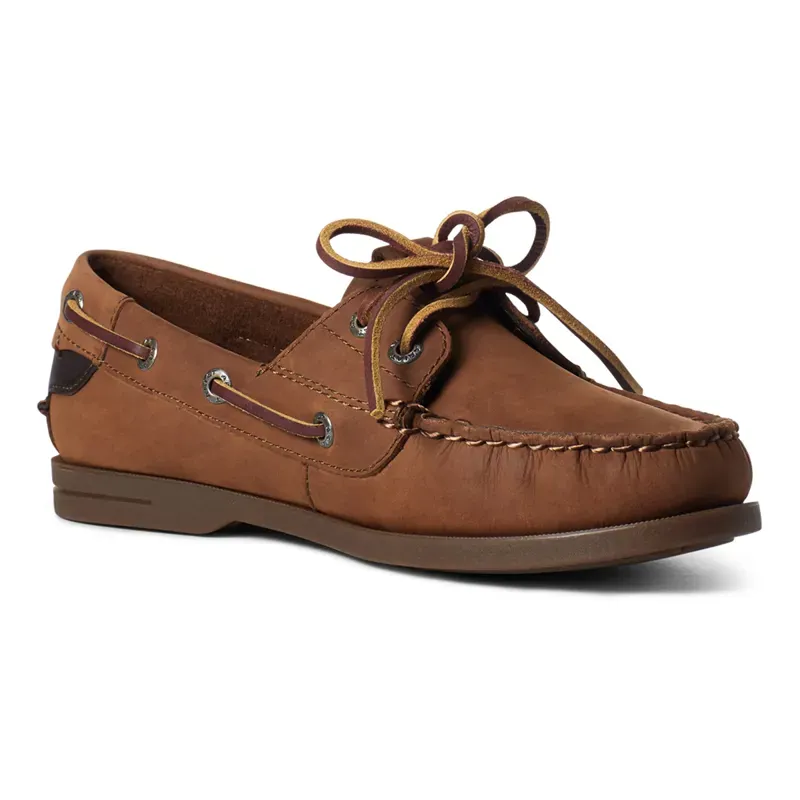 Ariat Antigua Womens Deck Shoe - Walnut-1