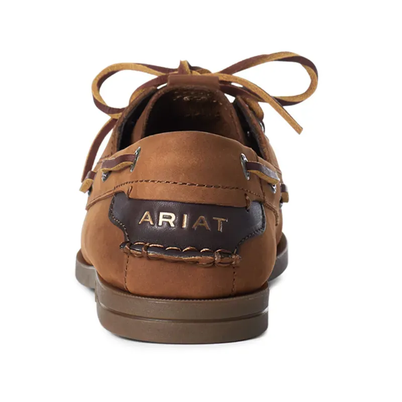 Ariat Antigua Womens Deck Shoe - Walnut-3