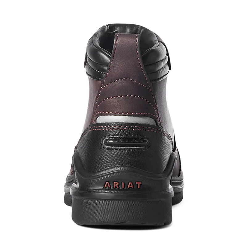 Ariat Barnyard Ladies Side Zip Paddock Boots - Dark Brown-5