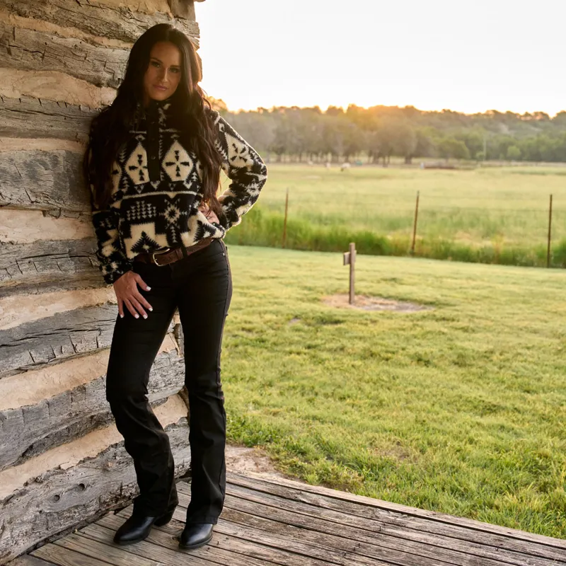 Ariat Berber Snap Front Ladies Sweatshirt - Winslow-8