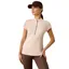 Ariat Breathe 1/2 Zip Womens Short Sleeve Base Layer - Sepia Rose