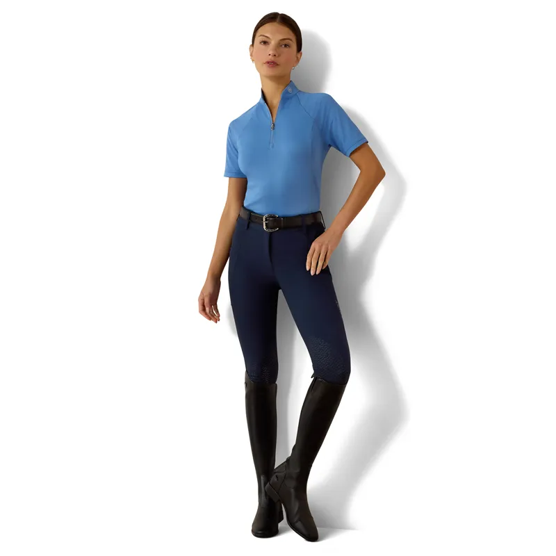 Ariat Soquel Womens Short Sleeve 1/4 Zip Baselayer - Riviera-4