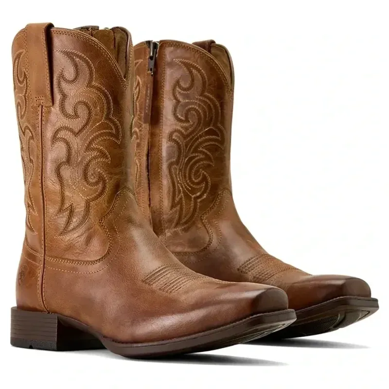 Ariat Bodie Square Toe Mens Western Boots - Honey Tan-1