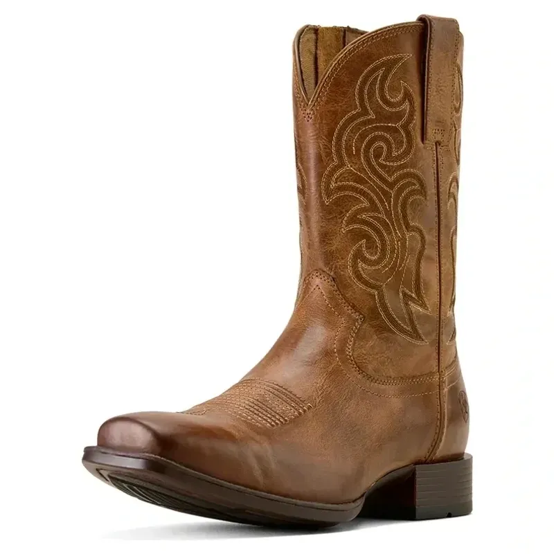 Ariat Bodie Square Toe Mens Western Boots - Honey Tan-2