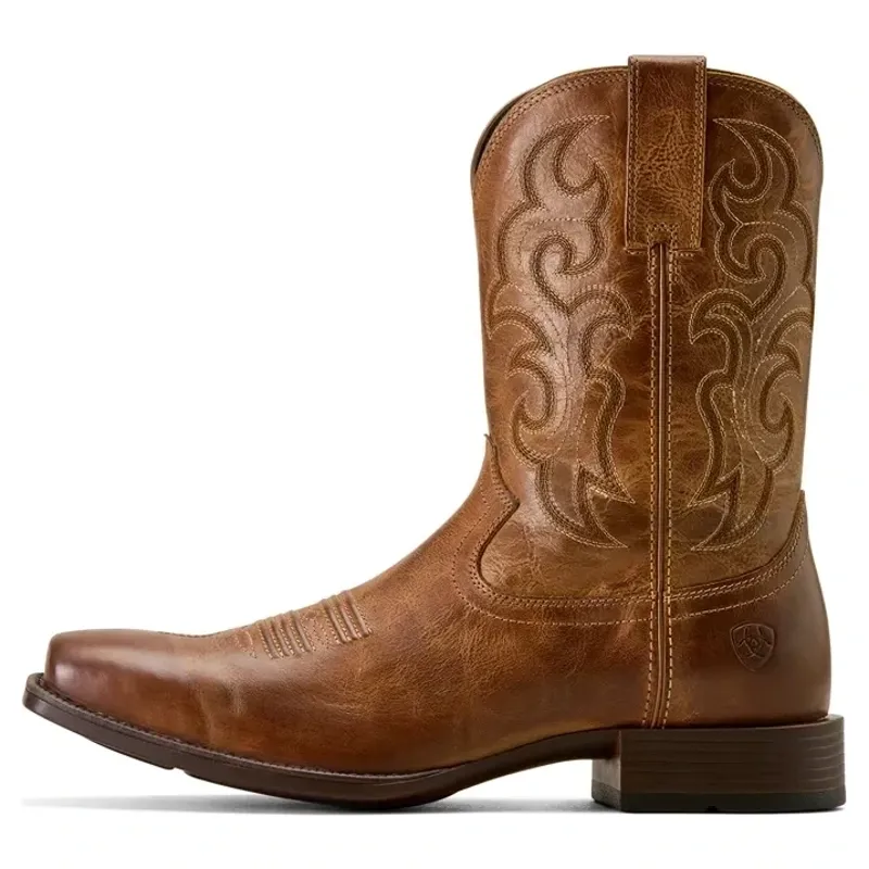 Ariat Bodie Square Toe Mens Western Boots - Honey Tan-4