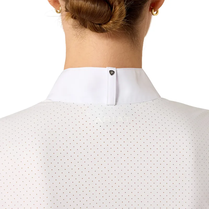 Ariat Womens Breathe Show Shirt - White-4