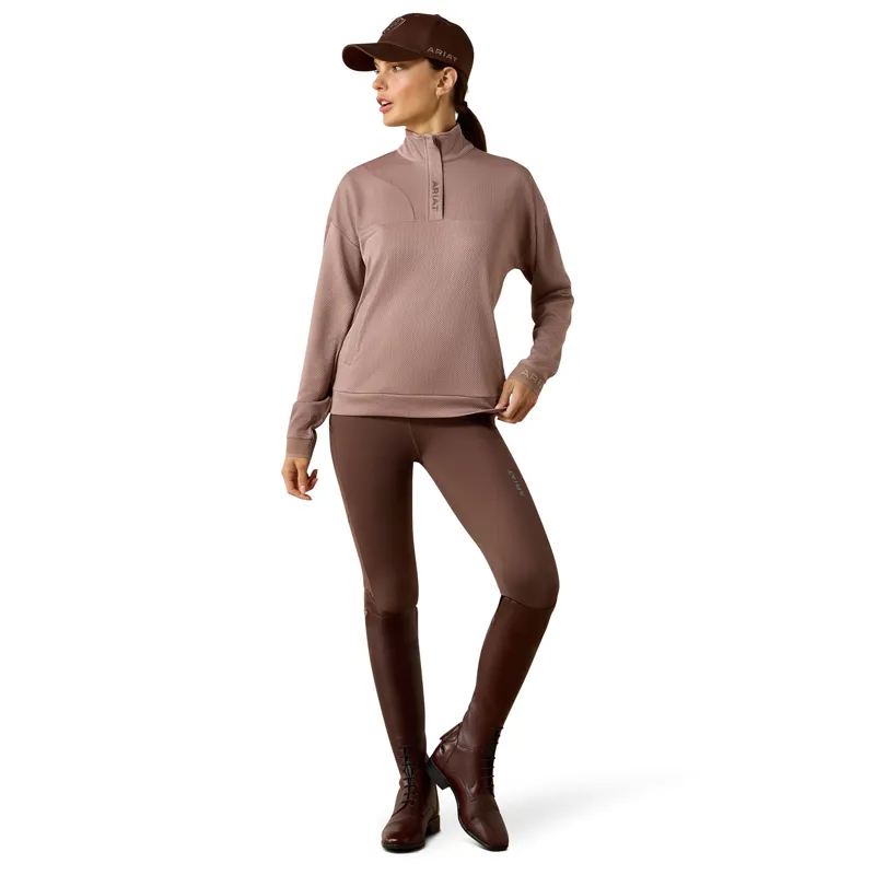 Ariat Breathe 1/2 Zip Womens Sweatshirt - Antler-4